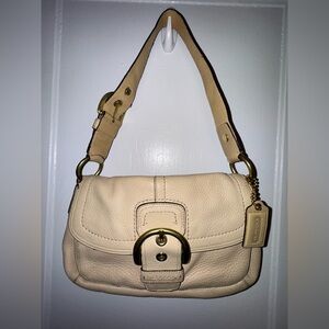 Vintage - Coach Soho Beige Shoulder Bag